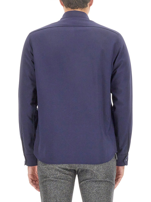 Double Shirt Blue Wool