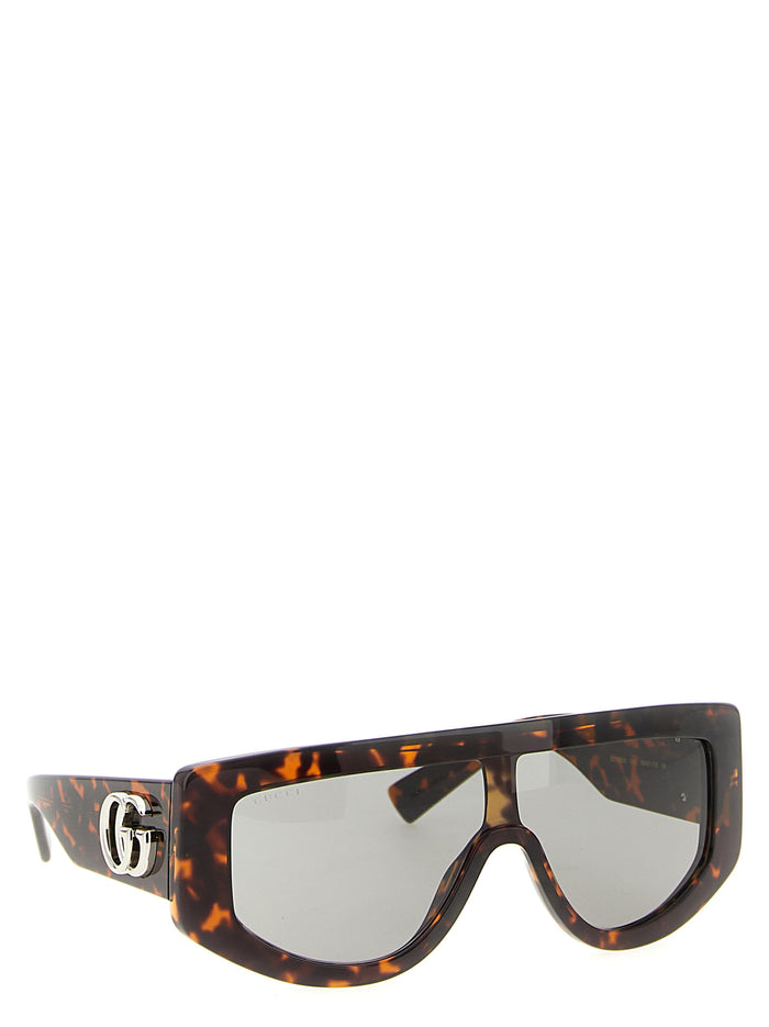 Rectangular sunglasses Brown Acetate