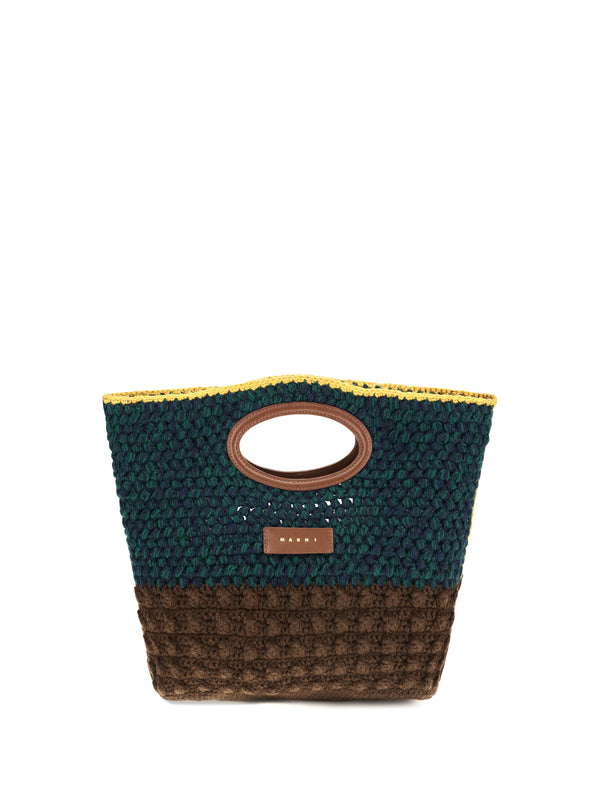 Marni 100% Merino Wool Ovis Aries tote bag in blue