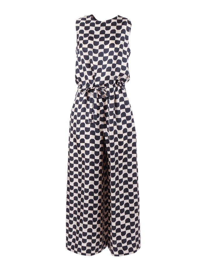 JUMPSUITE Black Silk Jumpsuit