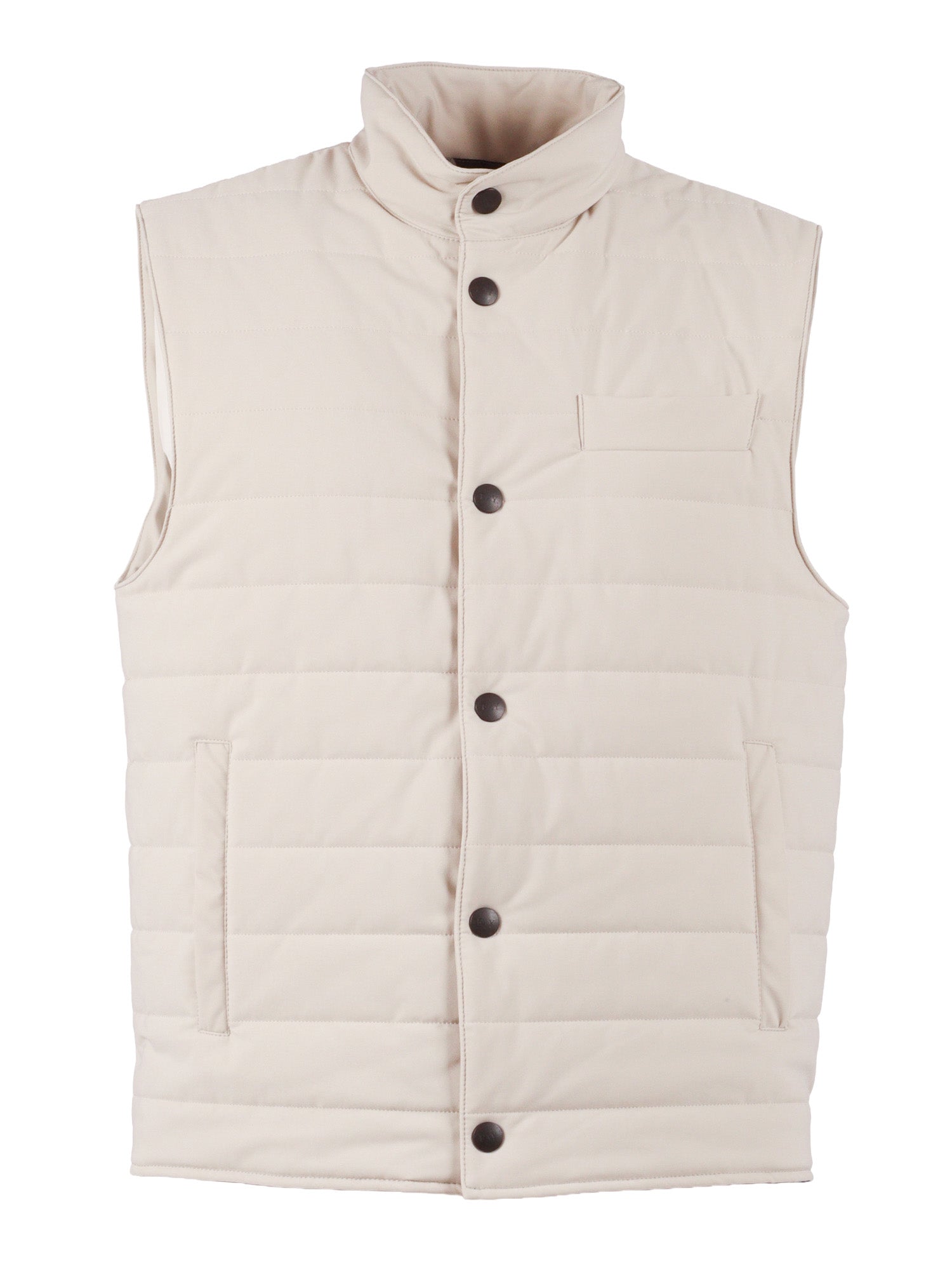 TRAVEL STRETCH VEST Beige Polyamide Elastane
