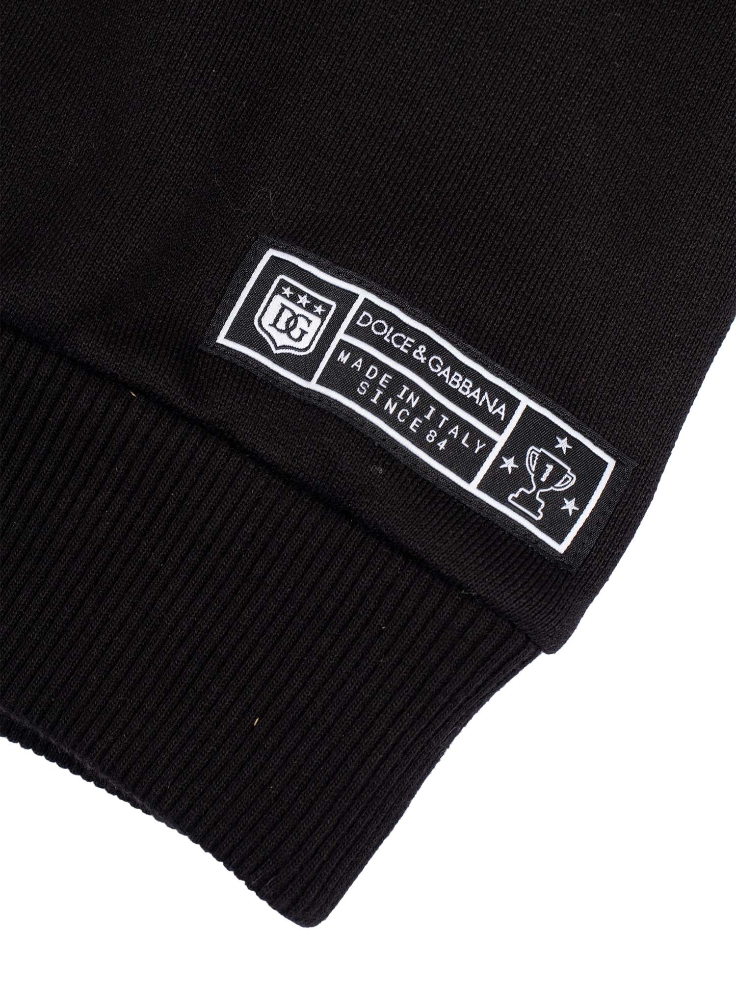 Hooded Sweatshirt Black Cotton Lining