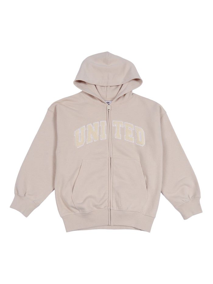 Marley Hoodies Beige Cotton Polyester Sweatshirt