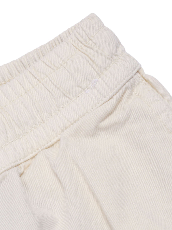 Aster Woven Pants Beige Cotton Organic
