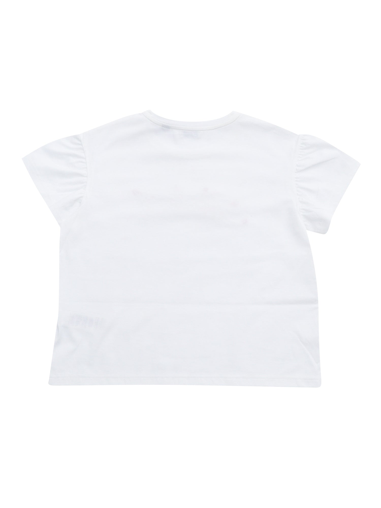KID GIRL T-SHIRTS White Cotton Short Sleeves T-shirt
