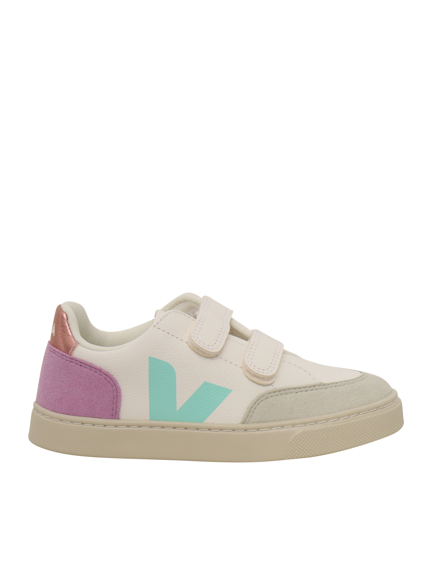 Small V-12 Leath Whi_multi-Orchid Sneakers White Kid