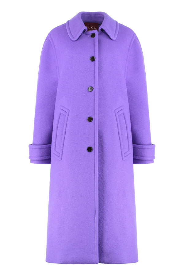Wool Coat Purple