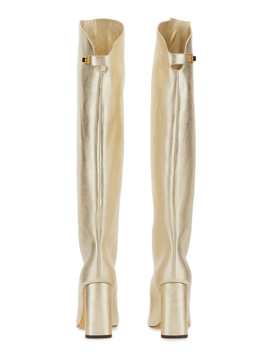 Adriana Boot Beige Leather