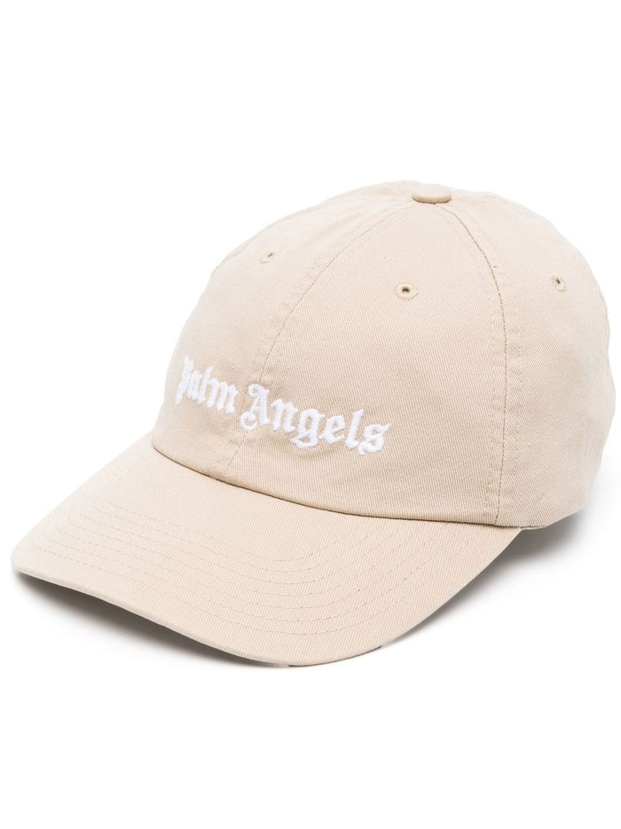 Palm Angels Hats Beige Cotton