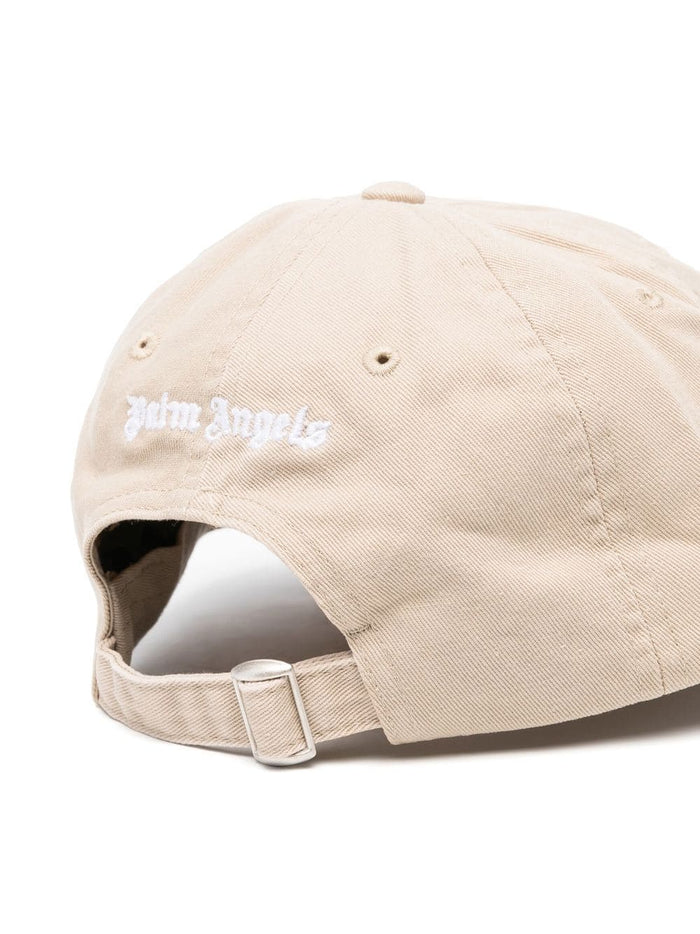 Palm Angels Hats Beige Cotton