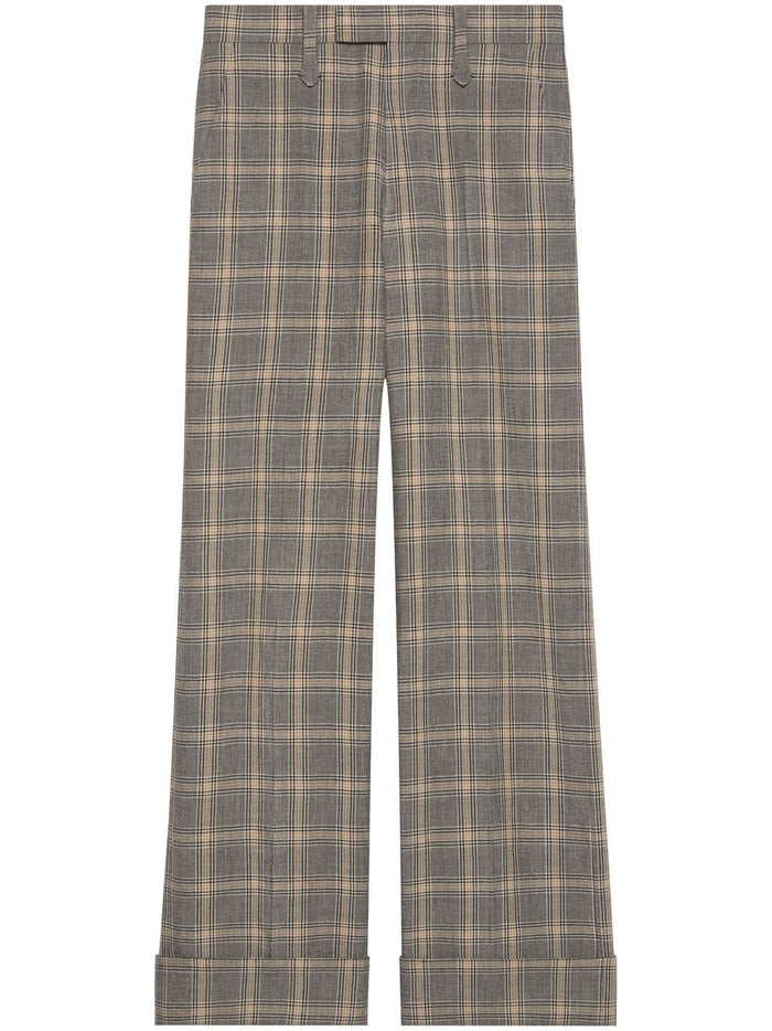 Gucci Trousers Grey Wool