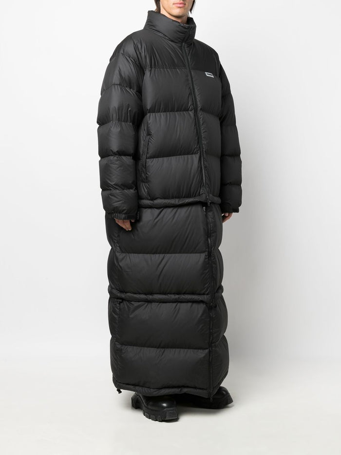 Vetements Coats Black Synthetic->polyester100 %