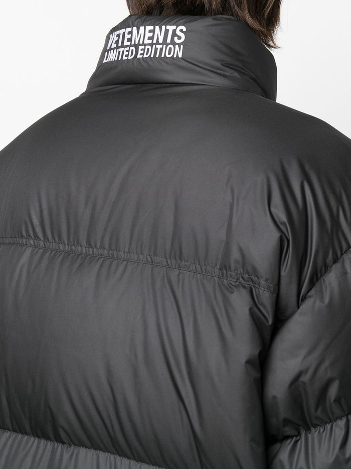 Vetements Coats Black Synthetic->polyester100 %
