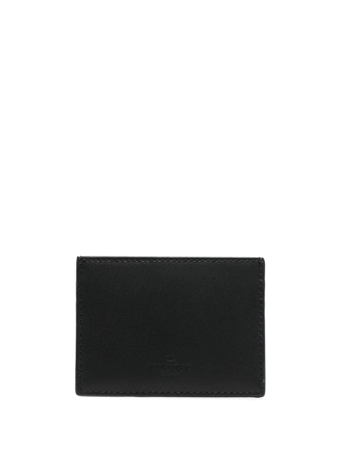 Valentino Garavani Wallets Black Outer: Leather