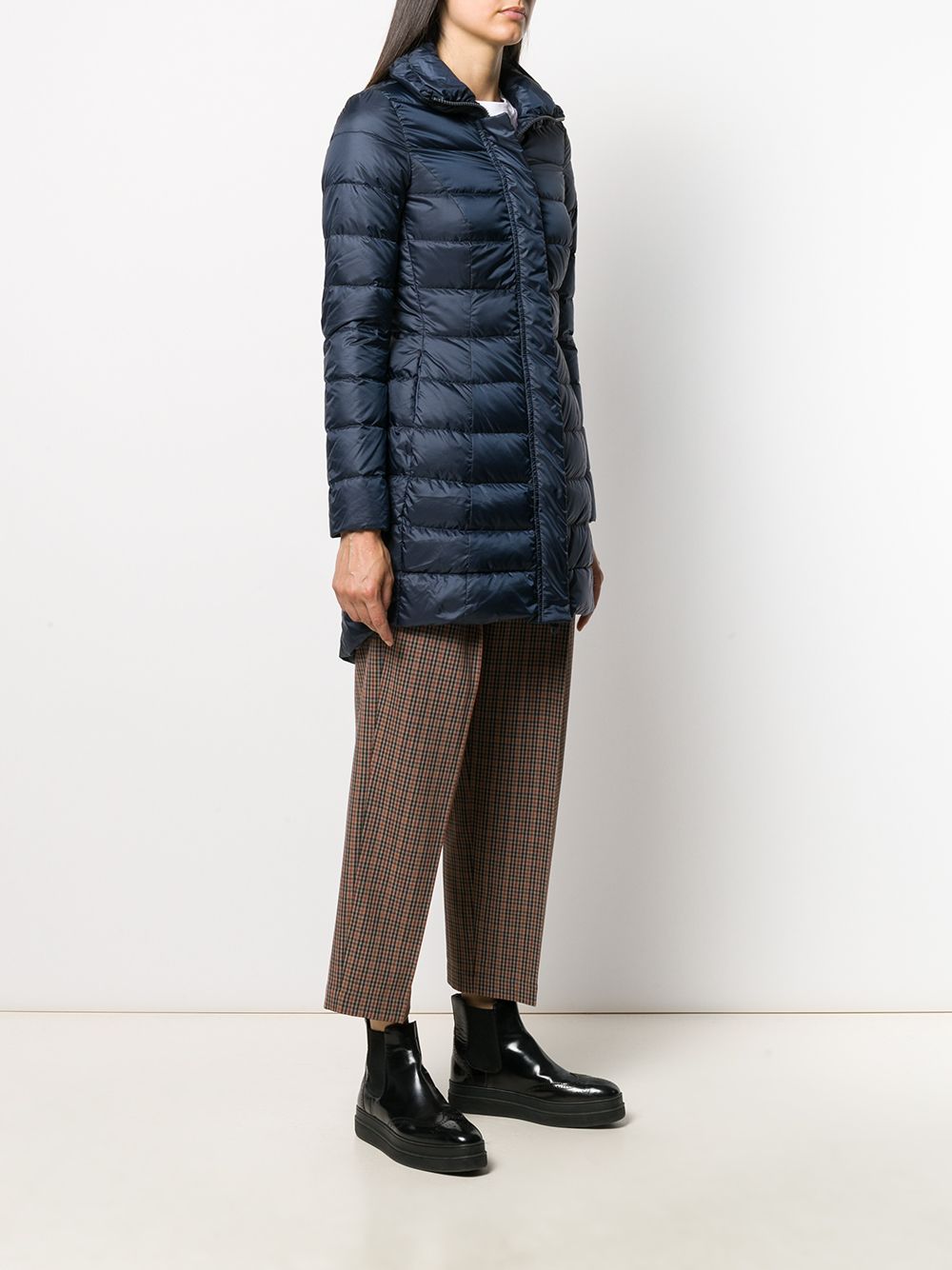 Peuterey Coats Blue Lining: Feather Down