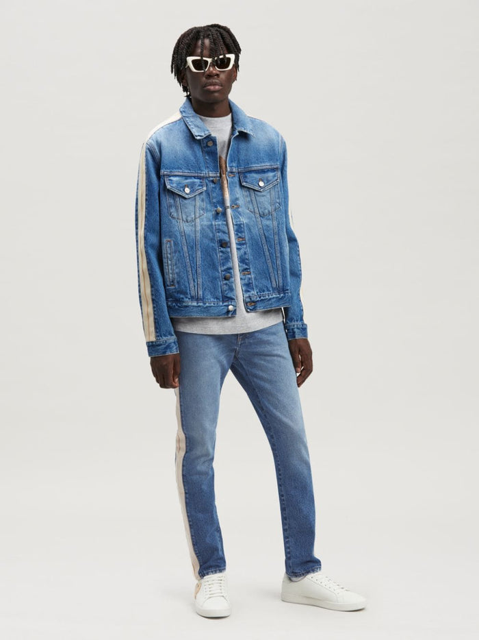 Palm Angels Jeans Clear Blue Outer: Cotton