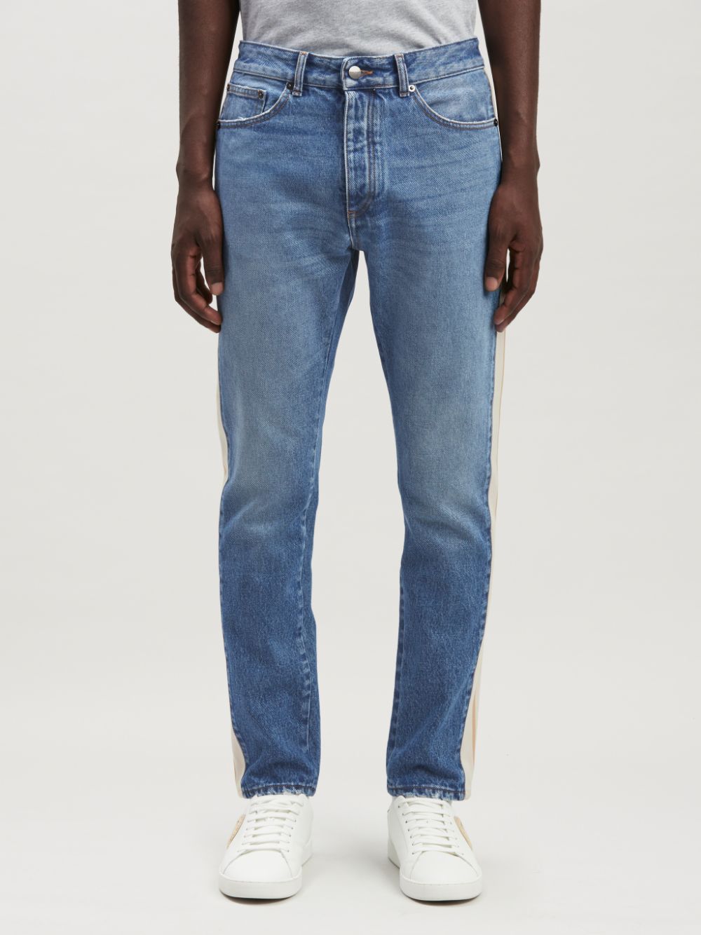 Palm Angels Jeans Clear Blue Outer: Cotton