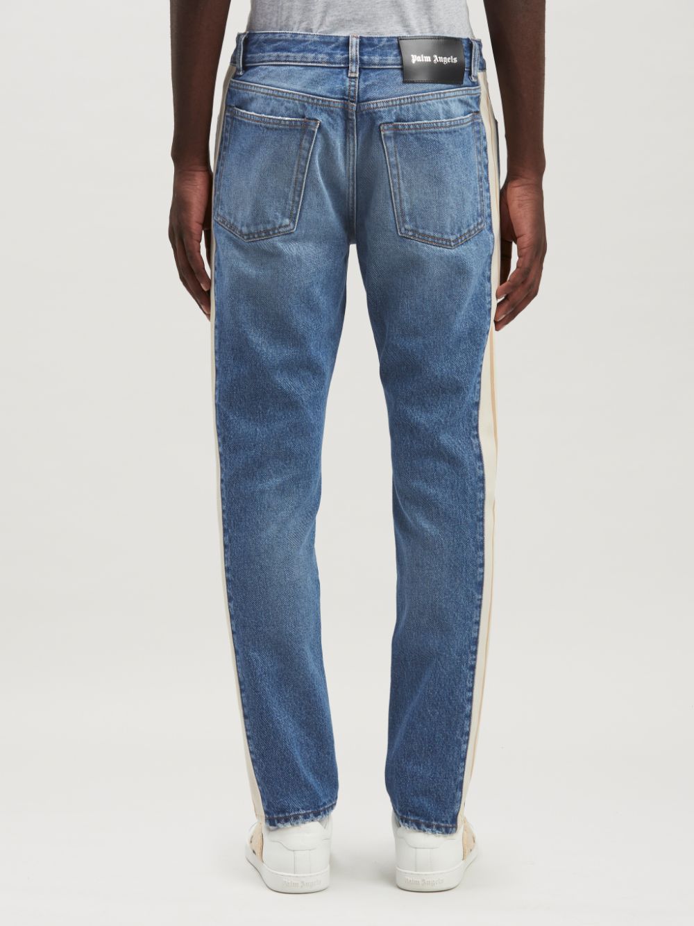 Palm Angels Jeans Clear Blue Outer: Cotton
