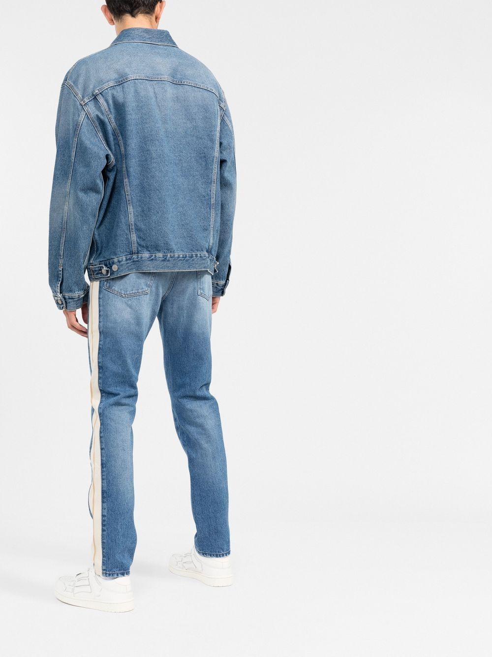 Palm Angels Jeans Clear Blue Outer: Cotton