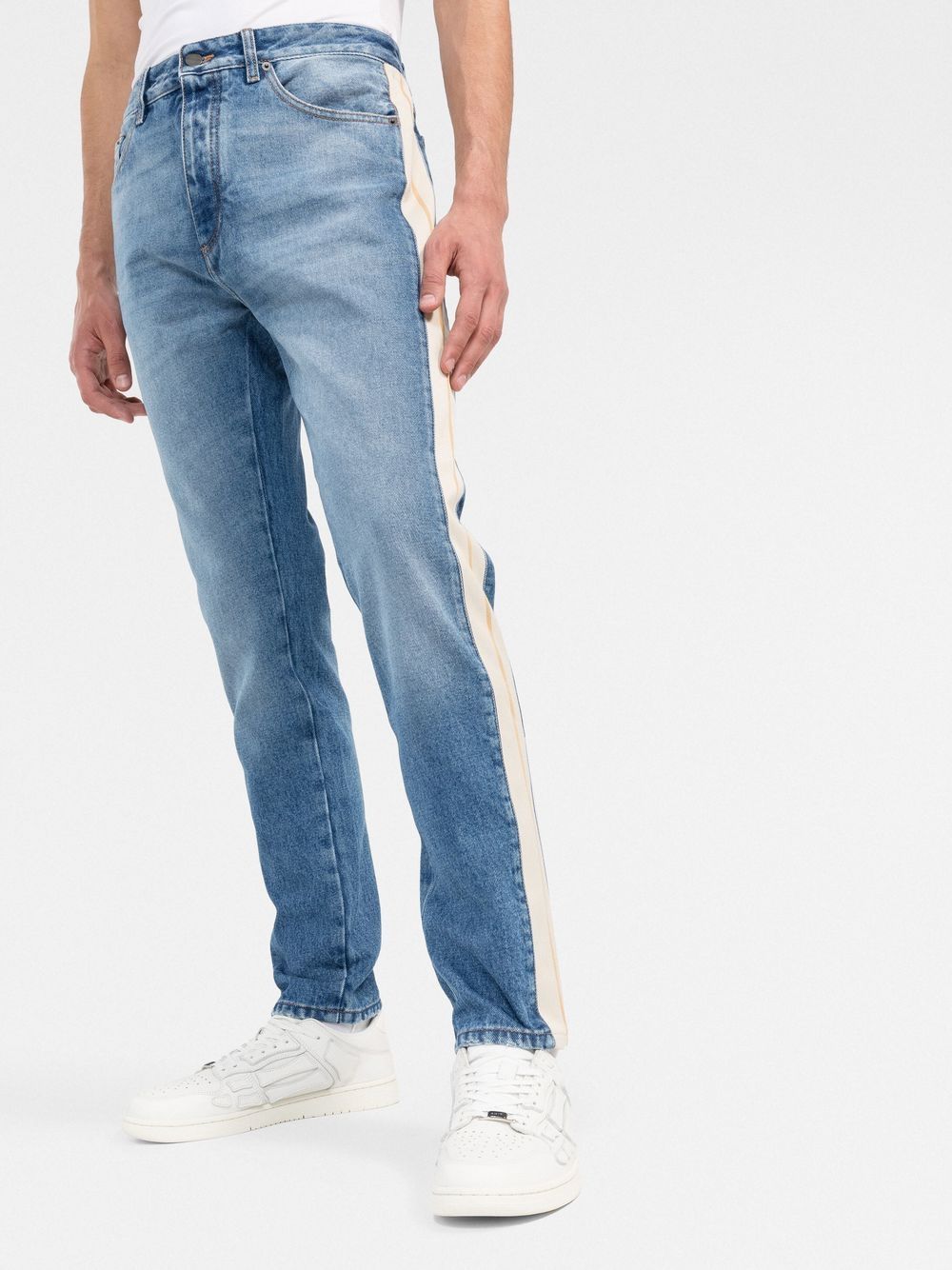Palm Angels Jeans Clear Blue Outer: Cotton