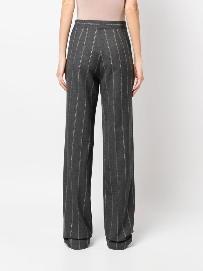 Stella McCartney Trousers Grey Cotton