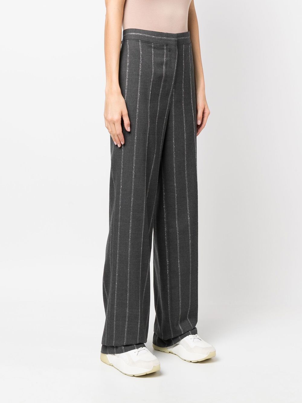 Stella McCartney Trousers Grey Cotton