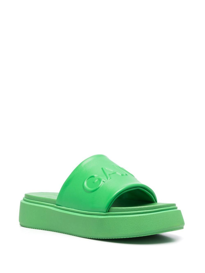 Ganni Sandals Green
