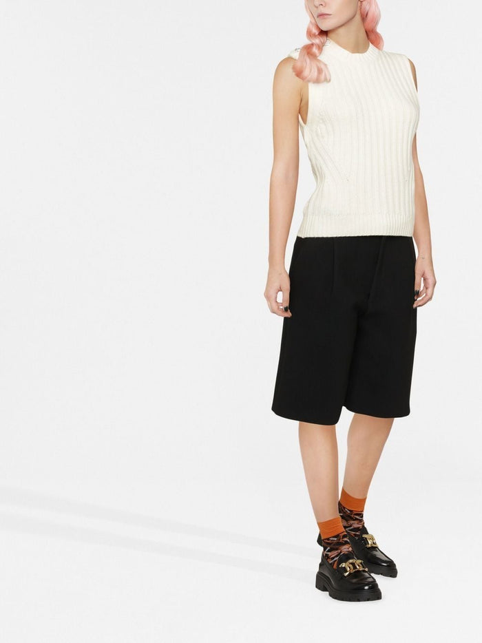 Ganni Sweaters White Recycled Wool