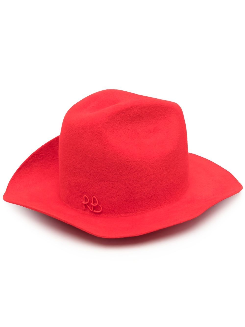 RUSLAN BAGINSKIY Hats Red Exterior: Fur Felt