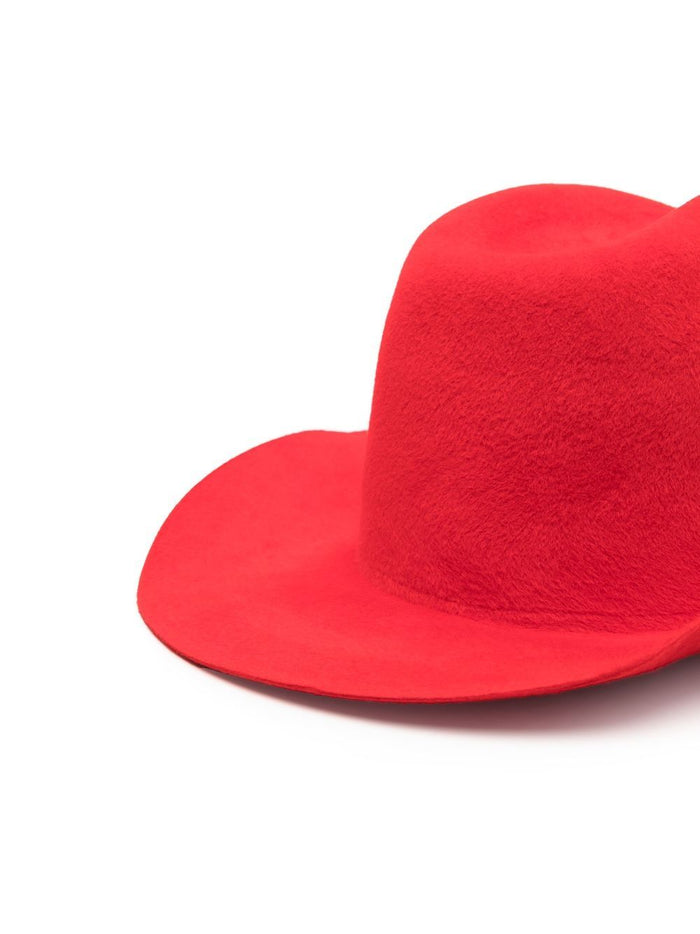 RUSLAN BAGINSKIY Hats Red Exterior: Fur Felt