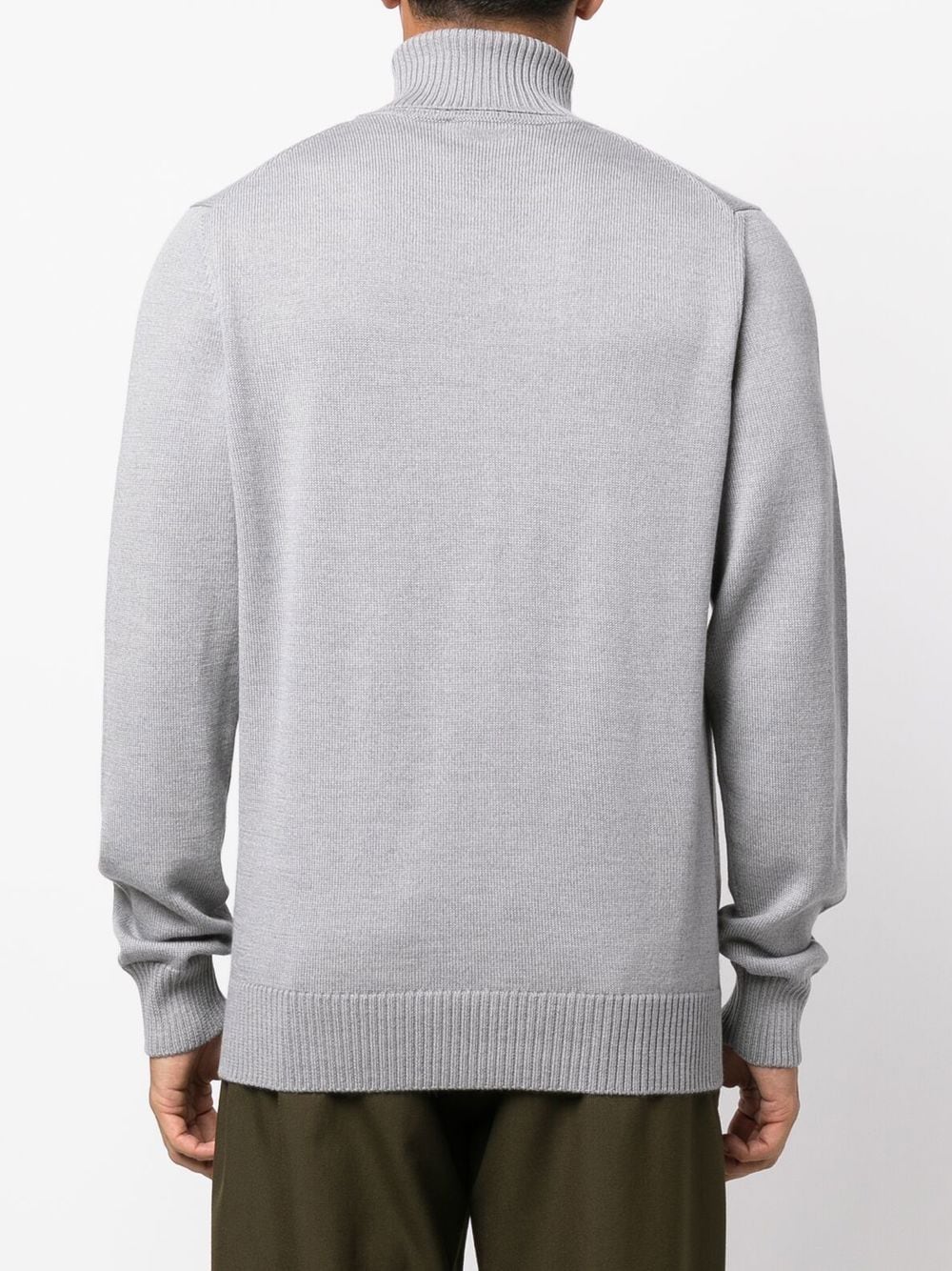 E.ARMANI EXCLUSIVE PRE Sweaters Light Grey Virgin Wool