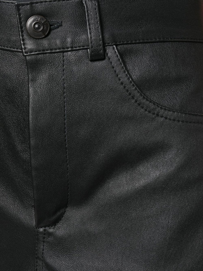 3x1 Trousers Black Furs & Skins->leather100 %