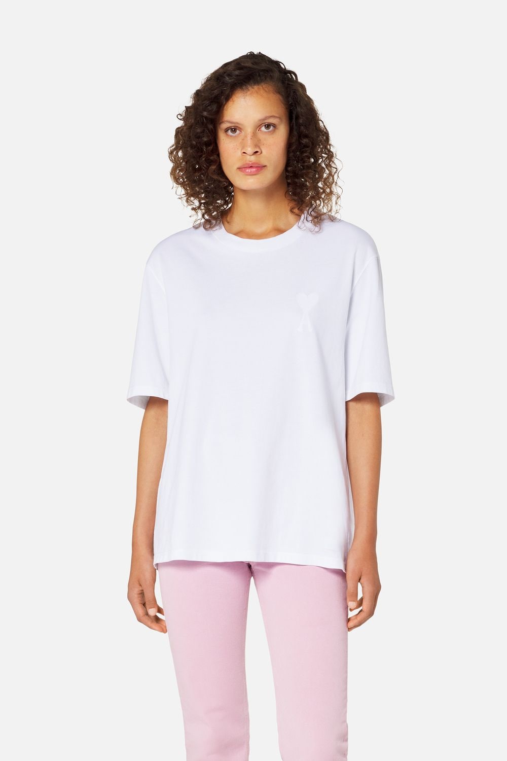 Ami Paris T-Shirts And Polos White Organic Cotton