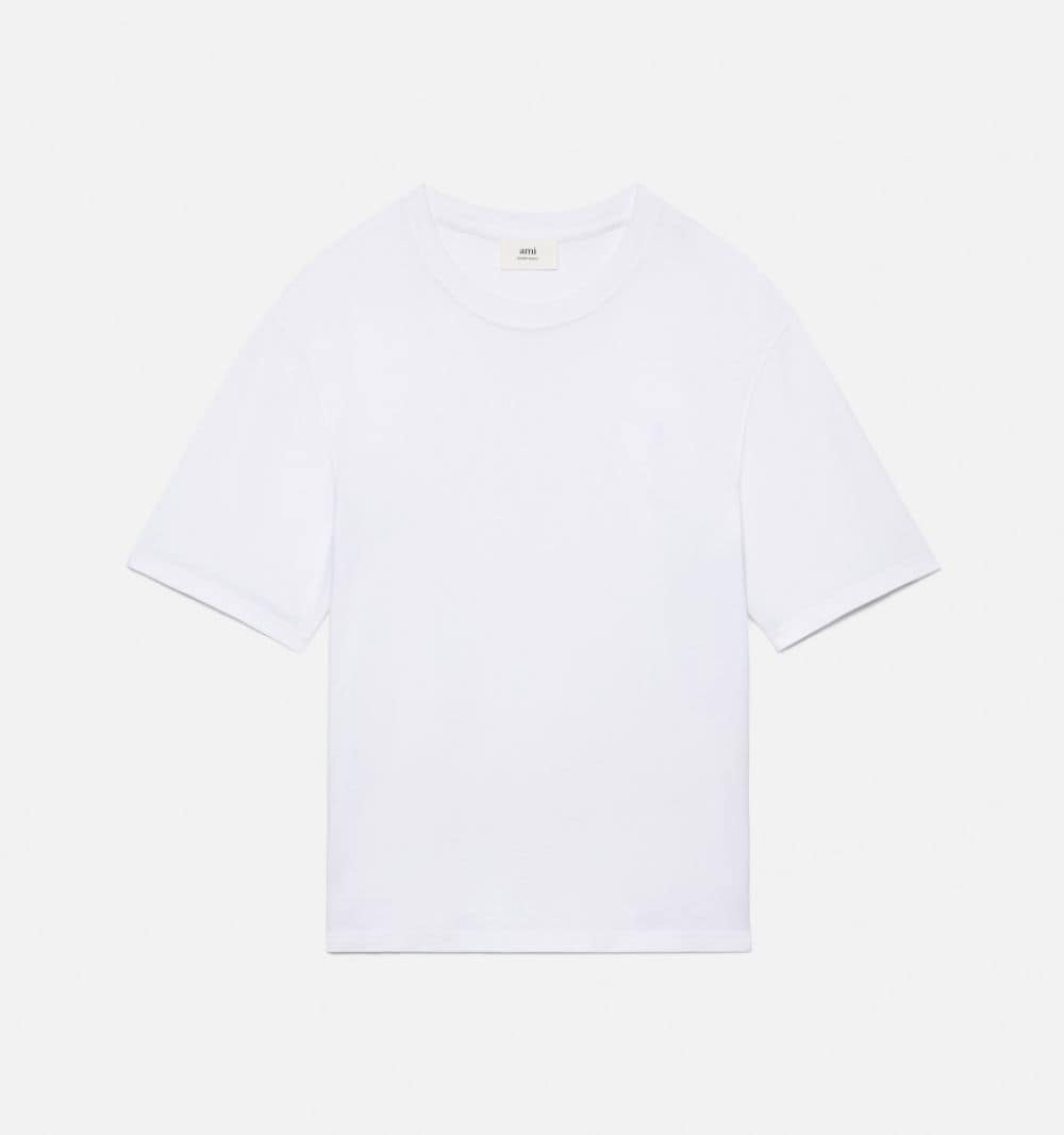 Ami Paris T-Shirts And Polos White Organic Cotton