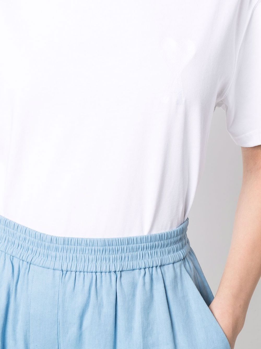 Ami Paris T-Shirts And Polos White Organic Cotton