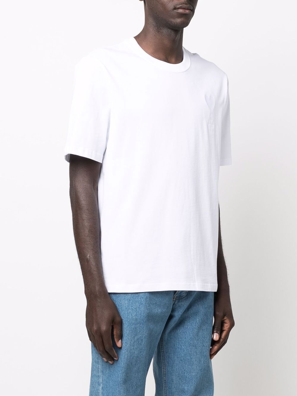 Ami Paris T-Shirts And Polos White Organic Cotton