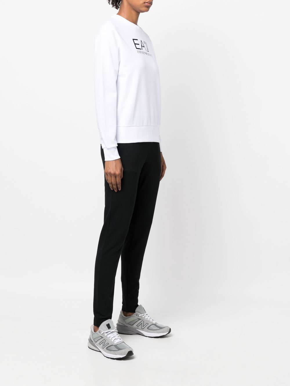 Ea7 Sweaters Grigio Cotton