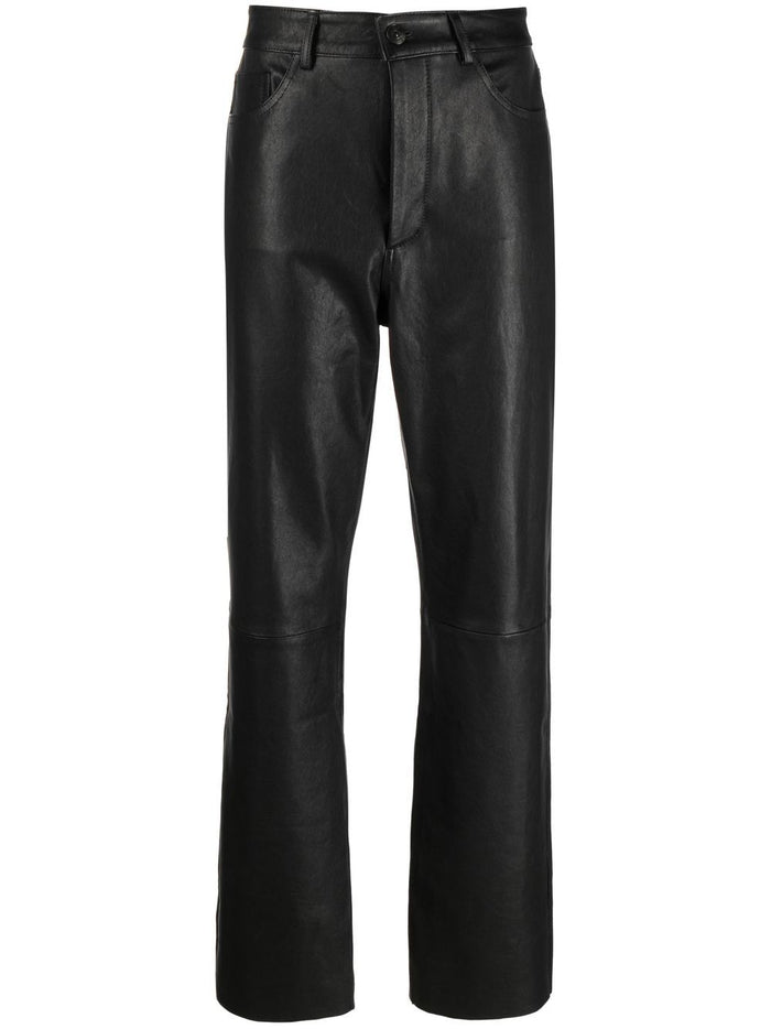 3x1 Trousers Black Leather