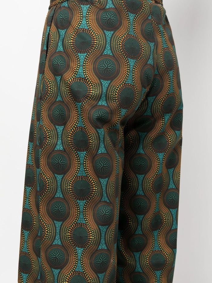 OZWALD BOATENG Trousers Orange Cotton