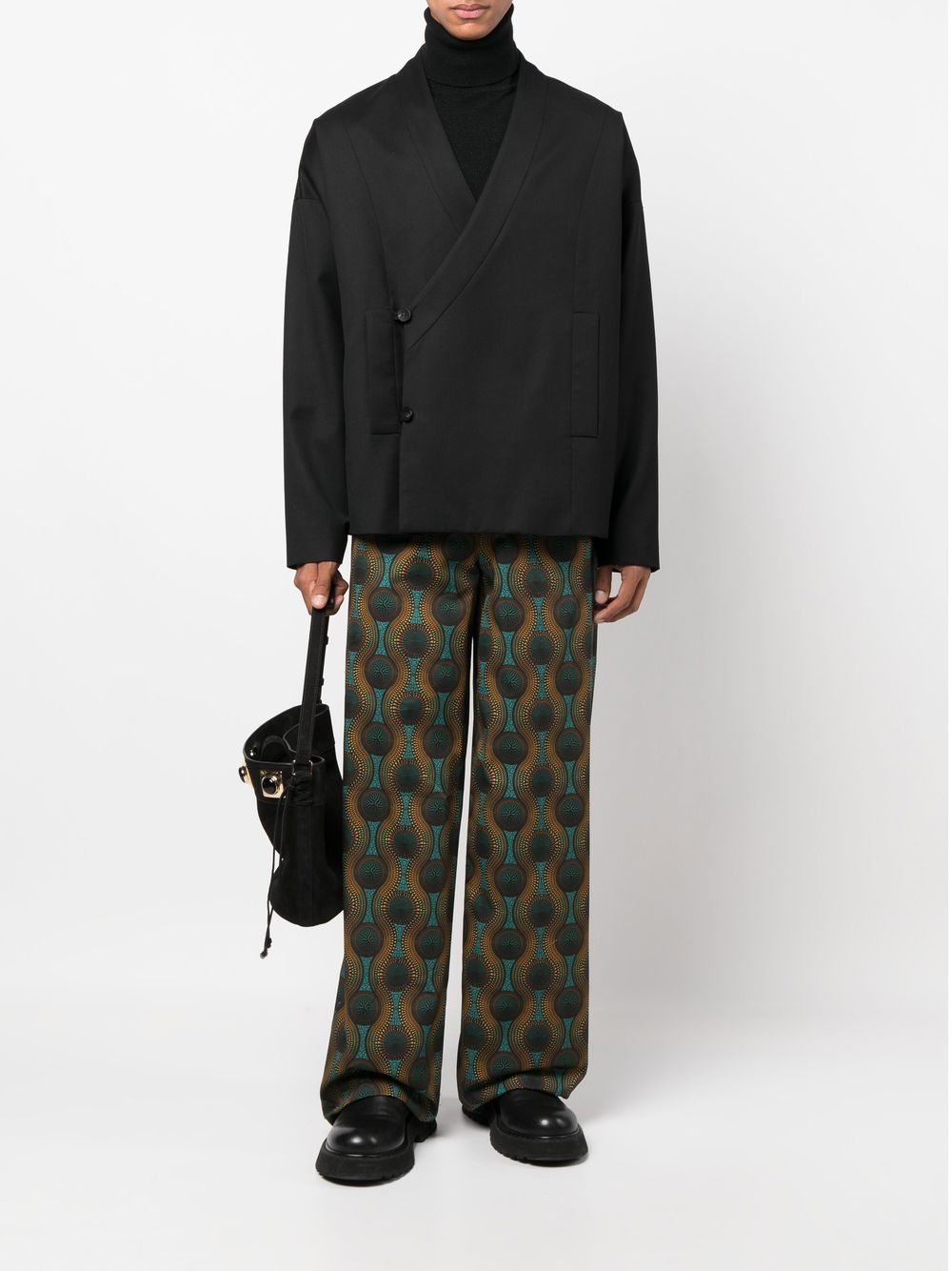 OZWALD BOATENG Trousers Orange Cotton