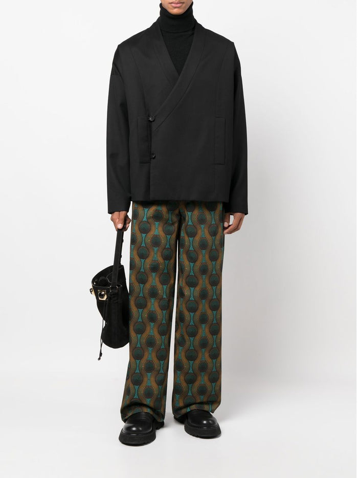 OZWALD BOATENG Trousers Orange Cotton
