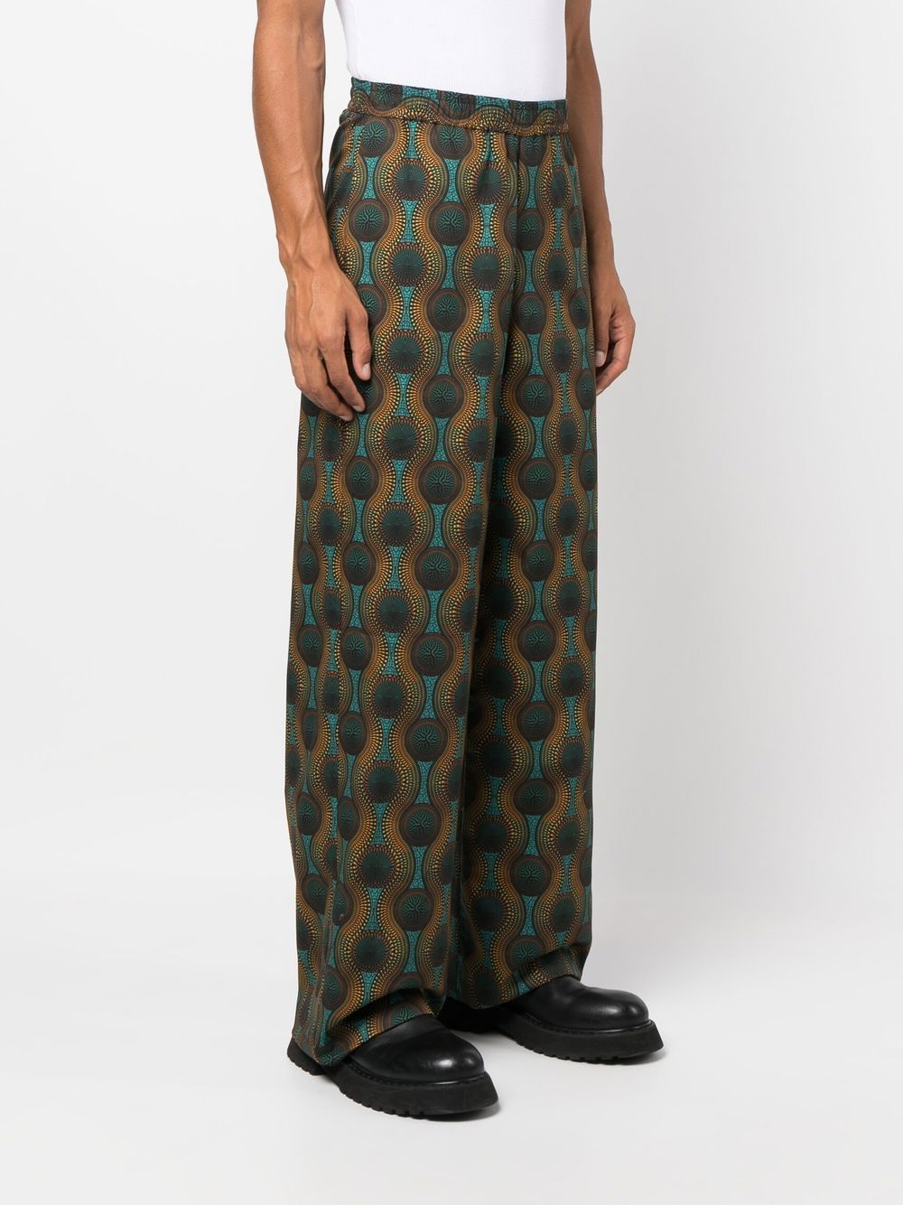 OZWALD BOATENG Trousers Orange Cotton