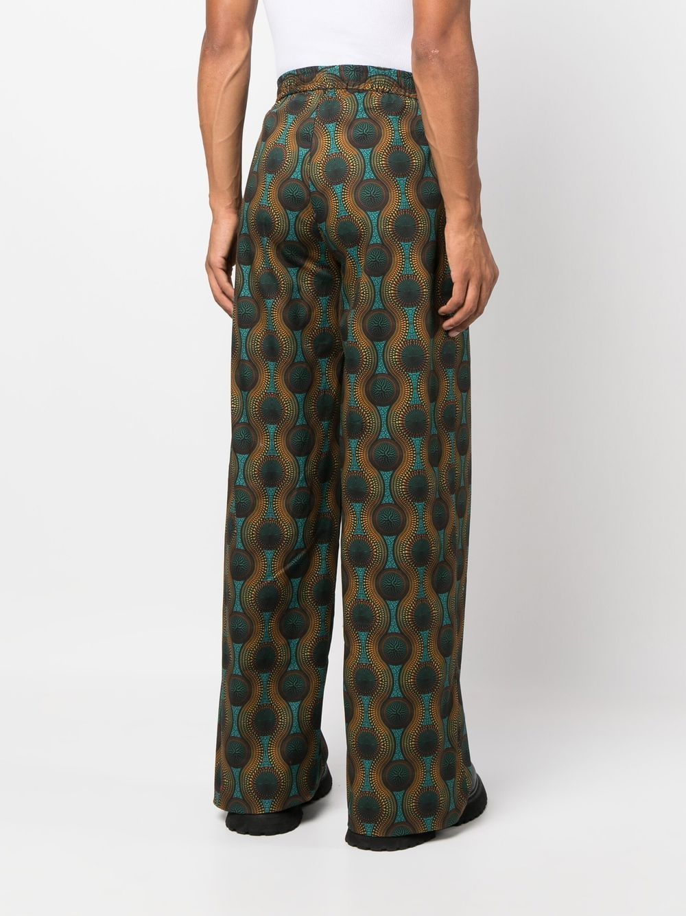 OZWALD BOATENG Trousers Orange Cotton