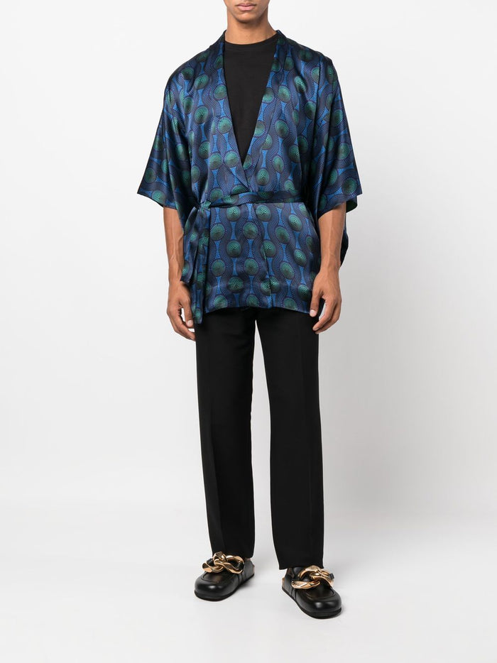 OZWALD BOATENG Dresses Blue Lining: Viscose Outer: Silk