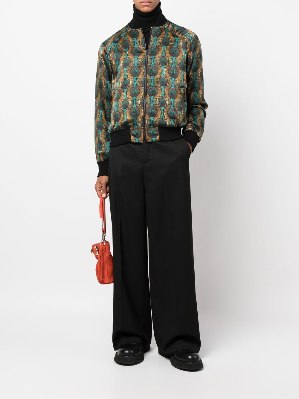 OZWALD BOATENG Coats Orange Lining: Acetate