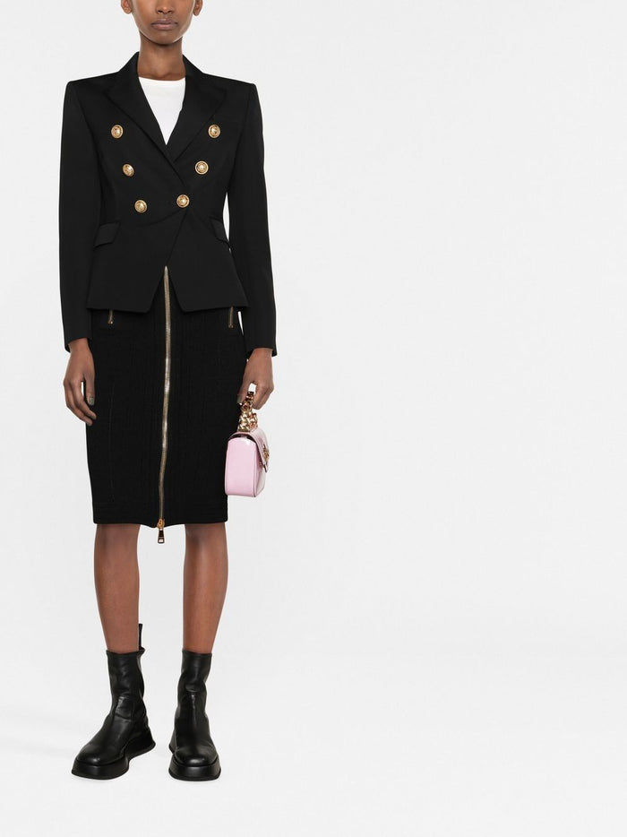 Balmain Jackets Black Outer: Wool Lining: Viscose