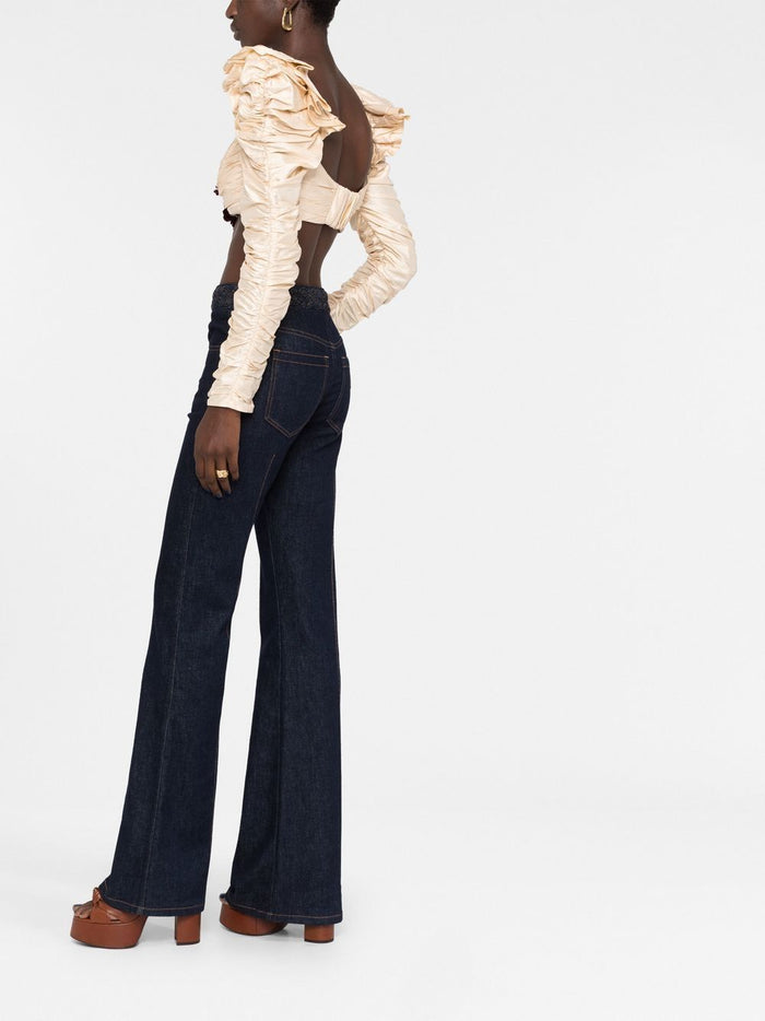 Zimmermann Top Beige Silk