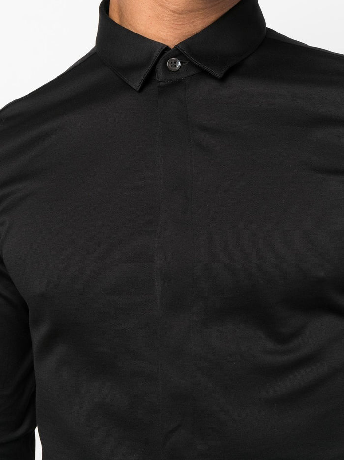 Emporio Armani Shirts Black Cotton