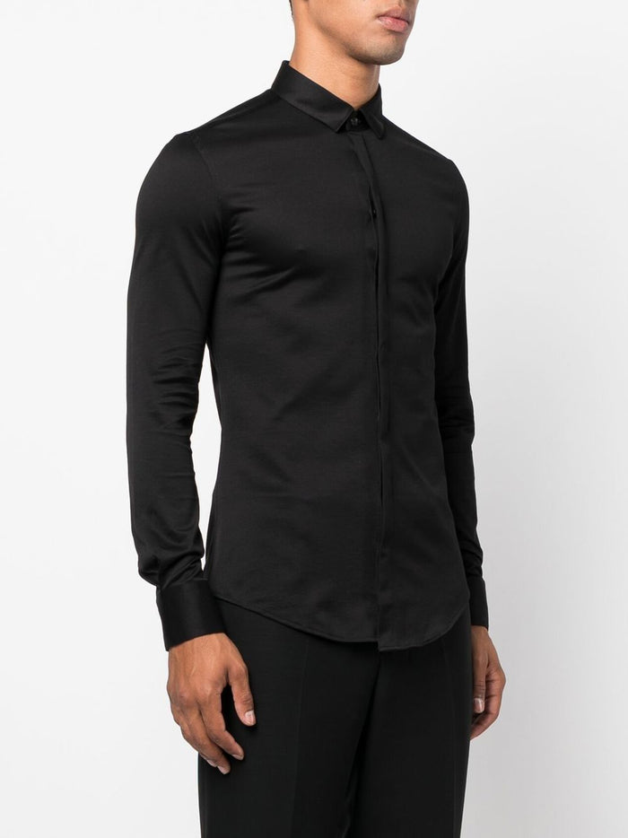 Emporio Armani Shirts Black Cotton
