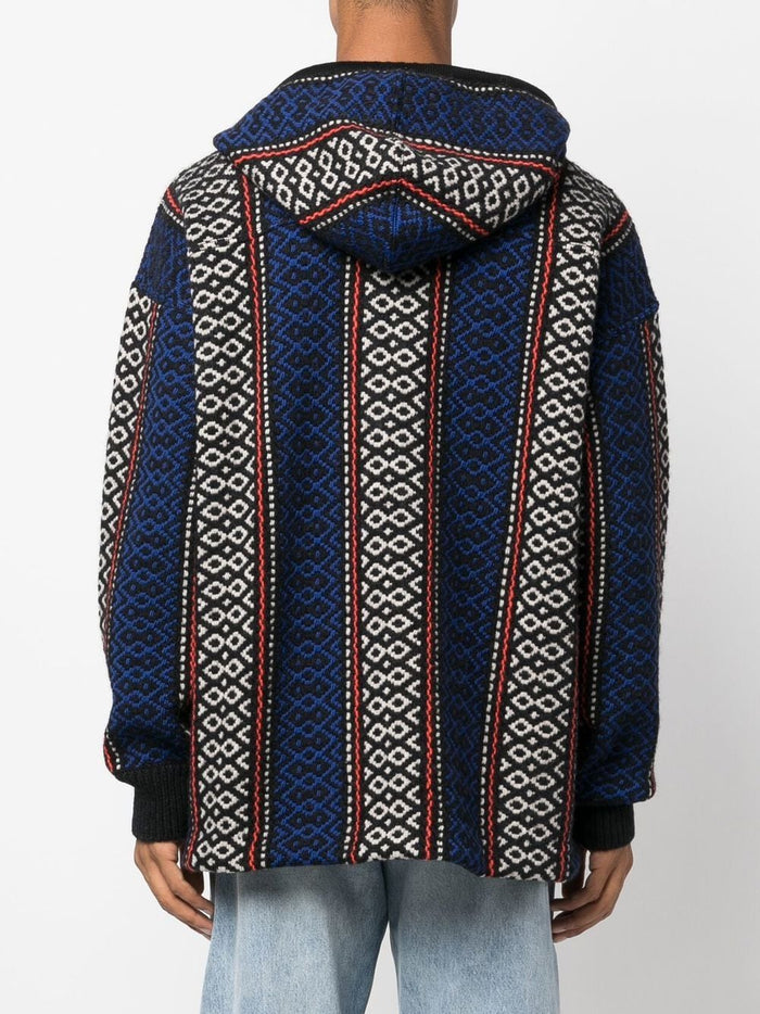 Off White Sweaters Brown Wool